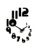 iShopping - Charming Closet 3D Acrylic Wall Clock Black (0057)