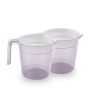 Appollo Transparent Glow Bath Mug (Pack Of 2)