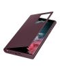 iShopping - Samsung Galaxy Smart Clear View Cover For S22 Ultra Burgundy