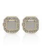 iShopping - Cufflers Classic Octagon Shape Crystal Cufflinks – (0016)