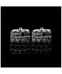 iShopping - Cufflers Designer Black Rectangle French Cufflinks - (3018)