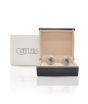 iShopping - Cufflers Modern Silver Circle Cufflinks - (CU-3008)