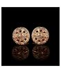 iShopping - Cufflers Champagne Round Diamond Cufflinks (3016-A) 