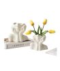 iShopping - Just Serene Nordic Style Girl Head Shaped Vase Flower White