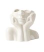 iShopping - Just Serene Nordic Style Girl Head Shaped Vase Flower White