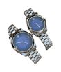 Genshirts Watch Set For Couple Silver