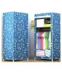 iShopping - Easy Shop Double Shelf Hanging Wardrobe Blue