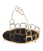 iShopping - Easy Shop Golden Frame Basket Style Serving Tray