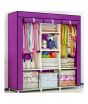 iShopping - Easy Shop Rexzin Cloth Hanging Wardrobe Purple