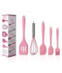 iShopping - Easy Shop Silicone Utensil Set Pack Of 5 Pink