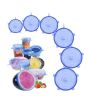 iShopping - F.A Communications Silicone Stretch Crockery Lids - 6 Pcs