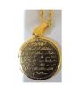 Fashionism Ayatul Kursi Calligraphy Necklace For Women Gold