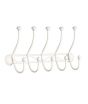 iShopping - Premier Home Chic Wall Screw Fixing 10 Hook Hanger - Cream (509737)