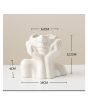 iShopping - Just Serene Nordic Style Girl Head Shaped Vase Flower White