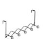 iShopping - Premier Home Over Door Diamantes 5 Hook Hanger (509682)