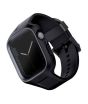 iShopping - Uniq Monos Hybrid Case and Strap For Apple Watch Series 1-8 Midnight Black