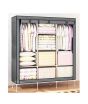 iShopping - Israr Mall 3 Door Collapsible Wardrobe Grey