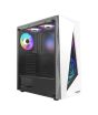 iShopping - Boost Jaguar 3 RGB Fans ATX & M-ATX Gaming PC Case - White