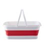 Premier Home Collapsible Laundry Basket Red/White