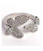 iShopping - KhawajasKreation Butterfly Wraparound Ring For Women Sliver