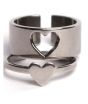 iShopping - KhawajasKreation Heart Couple Ring Set Silver