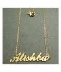 King Alishba Name Gold Platted Necklace