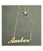 King Amber Name Gold Platted Necklace