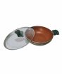 iShopping - king Bazar 28cm Marble Coated Nonstick Wok Copper