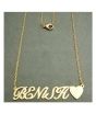 King Benish Name Gold Platted Necklace