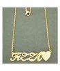 King Fizza Name Gold Platted Necklace