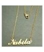 King Nabila Name Gold Platted Necklace