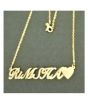 King Rimsha Name Gold Platted Necklace