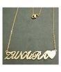 King Zunaira Name Gold Platted Necklace