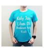 Kings Fashionable Printed R-Neck T Shirt For Men Light Blue