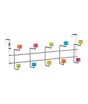 iShopping - Premier Home Over Door Plastic Cubes 10 Hook Hanger (509870)