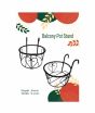 iShopping - Leaf Gardening Balcony Pot Stand - Black