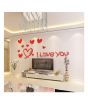 iShopping - LookNBuy Love You With Hearts Acrylic Wall Art (0059)