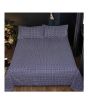 iShopping - Maguari Box Design Double Bed Sheet Blue (0332)