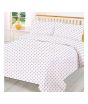 iShopping - Maguari Lilac Dot Double Bed Sheet (0319)