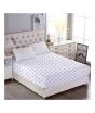 iShopping - Maguari Lilac Dots Cotton Fitted Single Bed Sheet (0427)