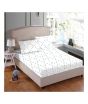 Maguari Printed Jersey Single Bed Sheet White (0452)