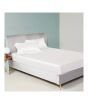 Maguari Silk Fitted Single Bed Sheet With Pillow Covers White