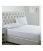 iShopping - Maguari Soft Satin Silk Fitted Single Bed Sheet White (0448)