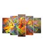 iShopping - Maguari Sufi Oil Painting Synthetic Canvas Small Wall Frame 5 Pcs (0718)