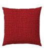 Maguari Textured Printed Cushion Cover 2 Pcs Red