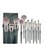 iShopping - Muicin Professional Makeup Brush Set With Leather Pouch - 14 Pieces