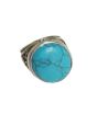 iShopping - Natural Feroza Gemstone With Chandi Ring