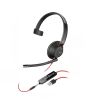 Plantronics Blackwire 5210 Single Ear Stereo Headset Black