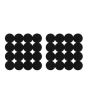 iShopping - Premier Home Placemats Circle Design Black - Set of 2 (1203551)