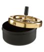 iShopping - Premier Home Spinning Ashtray Gold/Black (305223)